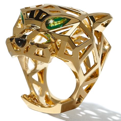 cartier panthere gold ring|cartier panther ring men us.